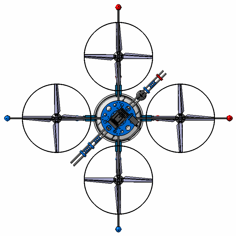 X650八轴飞行器结构3D图纸 STP格式